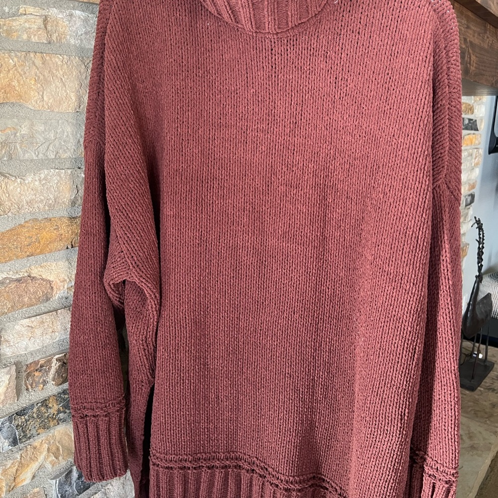 Loft Rust Knit Sweater - Picture 4 of 5